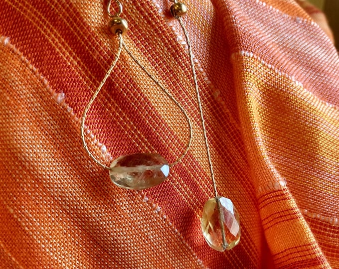 Mis-matched Original Design Citrine Earrings