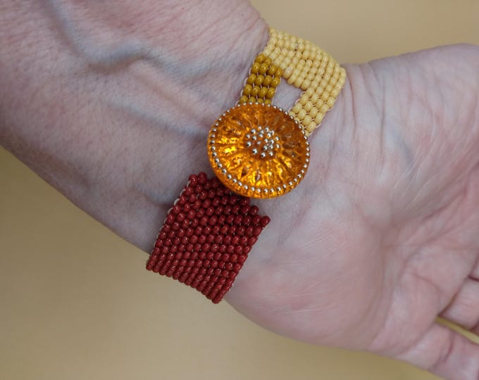 Sunset Summer Colored Cuff  Bracelet