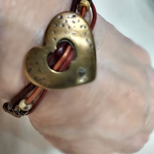 ハンドメイドオリジナルハートブレスレット