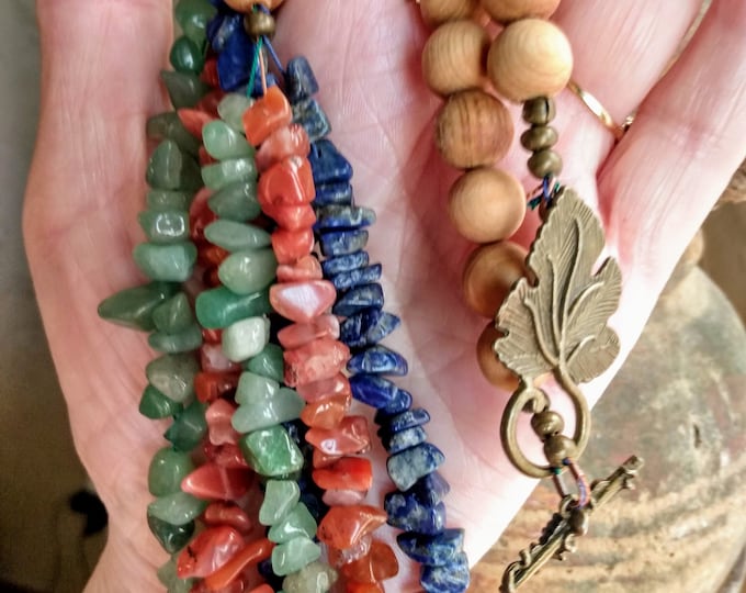 Layered Gemstone Necklace