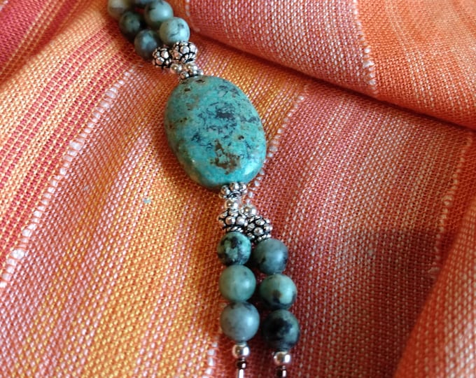 Chrysocolla  and Turquoise  Bracelet