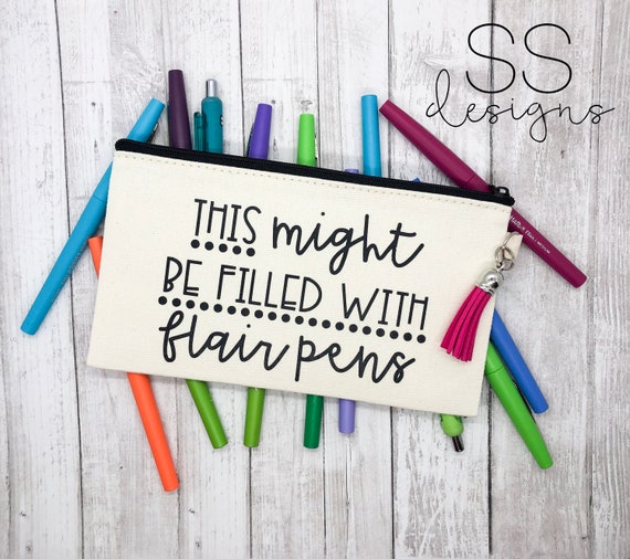 Teacher Pen Pouch // Flair Pen Pouch // Pencil Pouch // Pen Holder //  Pencil Case // Teacher Pencil Case // Teacher // Teacher Gifts