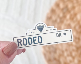 Rodeo Drive Sticker Los Angeles LA California Beverly Hills Vinyl Waterproof Sticker Laptop Sticker Car Decal Bottle Stickers