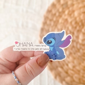 Ohana Stich Disney Waterproof Vinyl sticker decal car bumper lilo and stitch bottle laptop