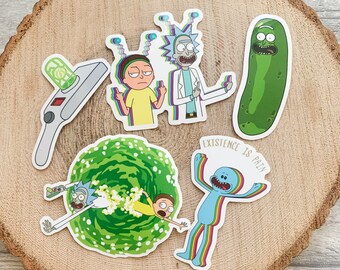 Giant Pickle Rick 25.6cm x 9cm- Waterproof Vinyl Glossy Sticker Sticker Bombs and More! Lockers Desks Perfect For Laptops
