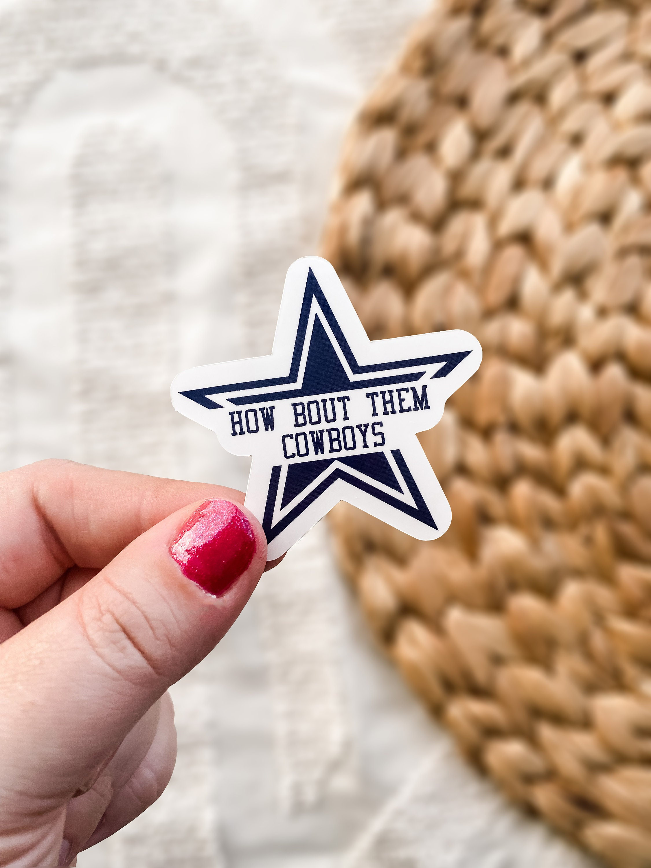 Cowboys Embroidered Applique Iron on Patch 4 X 2 