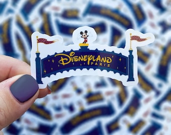 Disneyland Parijs entree bord vinyl waterdichte sticker sticker laptop sticker auto sticker fles stickers