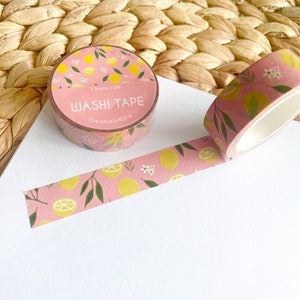 1 Roll Lemons Washi Tape Scrapbook Planner Bujo Washi Tape