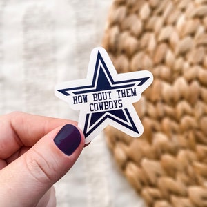 Come ne pensi di loro Cowboys Dallas Star Football Vinile Adesivo Impermeabile Adesivo Bottiglia Laptop Adesivo Auto Decalcomania