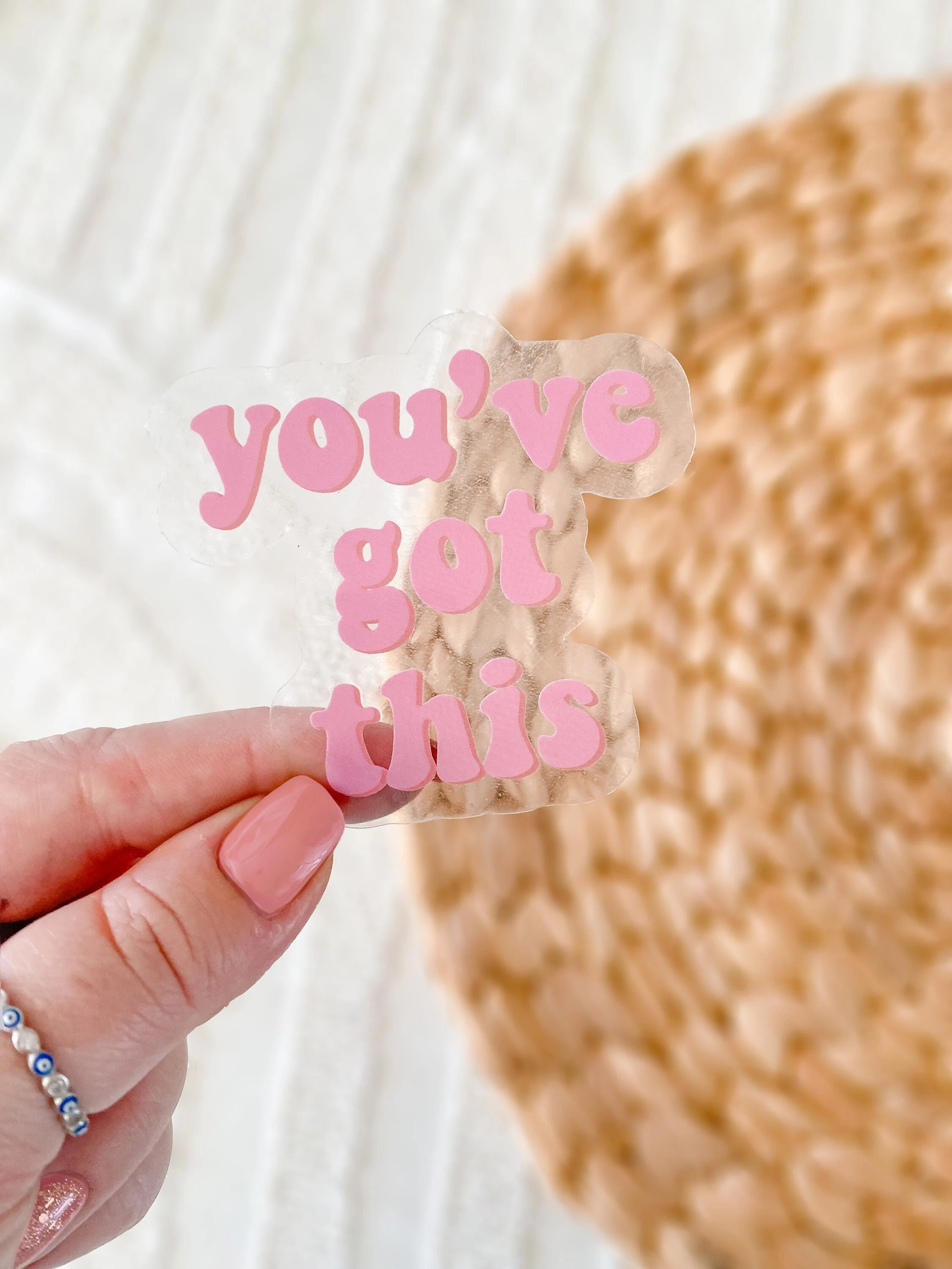 You've got this transparent waterproof sticker vinyl decal laptop stickers bumper stickers bottle stickers car decal