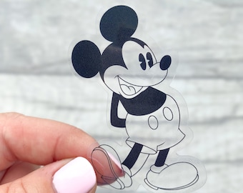 Transparante Mickey Mouse waterdichte sticker vinyl sticker auto bumper fles laptop disney