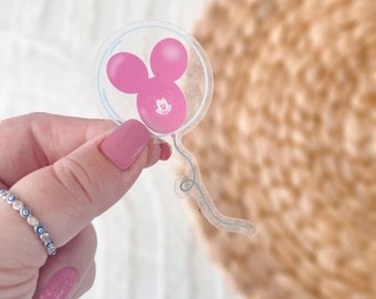 Clear Mickey Balloon Disneyland Transparent Vinyl Waterproof Sticker Laptop Sticker Car Decal Bottle Stickers