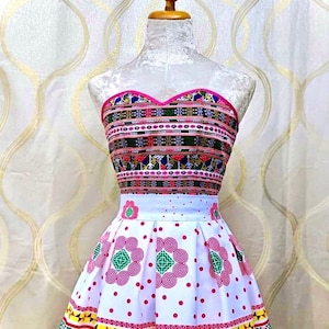 Hmong Sleeveless Top Embroidery Hmong Pattern Design Pink/Black/ Woman Top/Hmong woman Top/ Gift for her/ Hmong Clothes/ Casual Summer Top