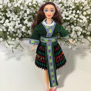 Hmong Barbie Doll/Hmong Girl Gift/Hmong Toy/Hilltribe Doll/Handmade Hmong Barbie/Hmong Princess