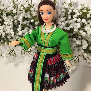 Hmong Barbie Doll/Hmong Girl Gift/Hmong Toy/Hilltribe Doll/Handmade Hmong Barbie/Hmong Princess