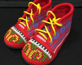 Hmong baby boy shoes FOR DECORATION/ Hmong decoration item/Hmong shoes/Hmong baby shoes