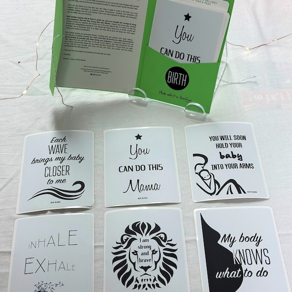 Magnifique pack de 12 designs de mantras pour vous motiver et vous encourager lors de votre travail et votre accouchement