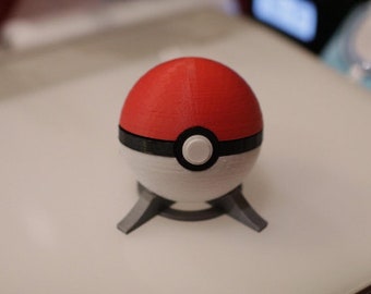 3D Printed  PokeBall with Magnetic Clasp