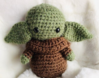 Large Crochet Baby Alien