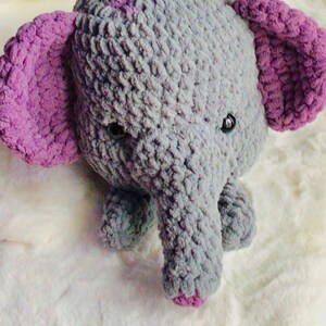 Croche baby elephant soft beautiful