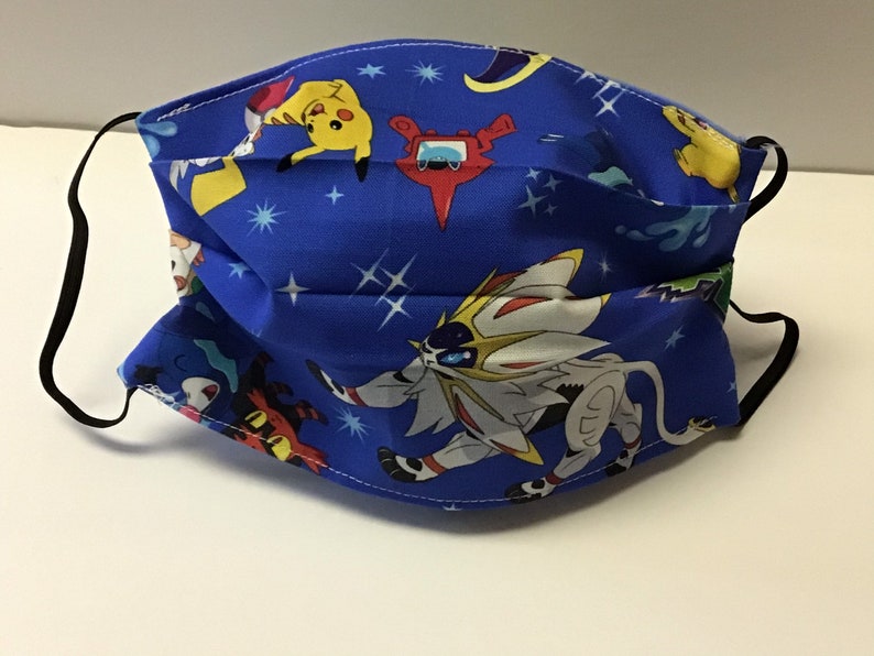 Classic Pokémon Face Mask for Kids Etsy