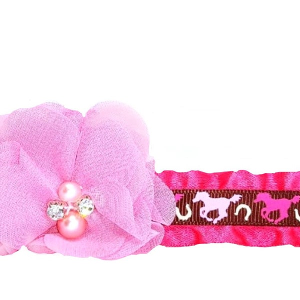 Pink Pony Dog Collar   -   1/2" inch wide