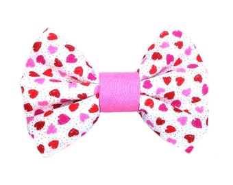 Valentine's Day Heart Bow Tie for Dogs