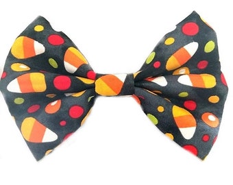 Candy Corn Halloween Bow Tie for Dogs