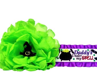 T-shirt Halloween Carter's Fille - Daddy's Under My Spell - Taille 7