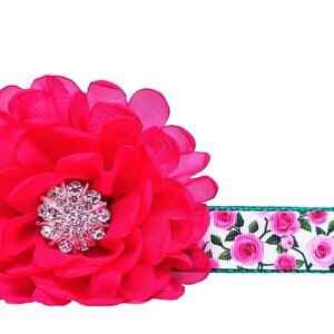 Rose Flower Dog Collar