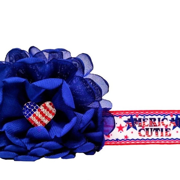 American Cutie 4th of July Dog Collar