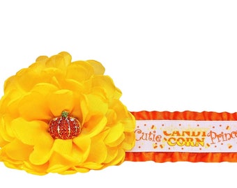 Candy Corn Princess Dog Collar