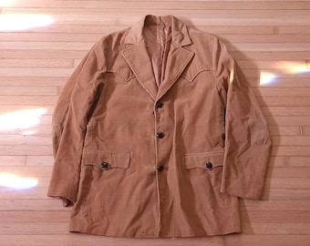 Vintage 1970's Pioneer Wear Western Corduroy Blazer Sports Coat / 42 / Jacket