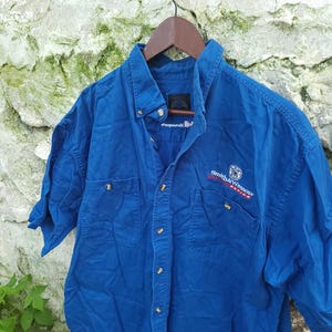 Vintage 1990&#39;s Smith & Wesson Button Down Racing Shirt / XL