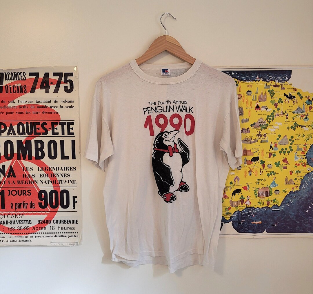 Vintage 1990's Penguin Walk Deadstock Style Graphic - Etsy