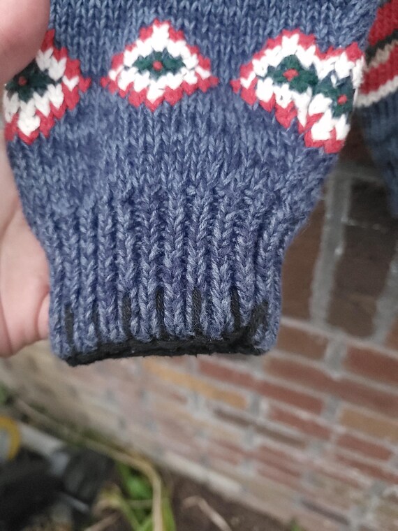 Vintage 1990's Striped Patterned Pullover Knit Ju… - image 6