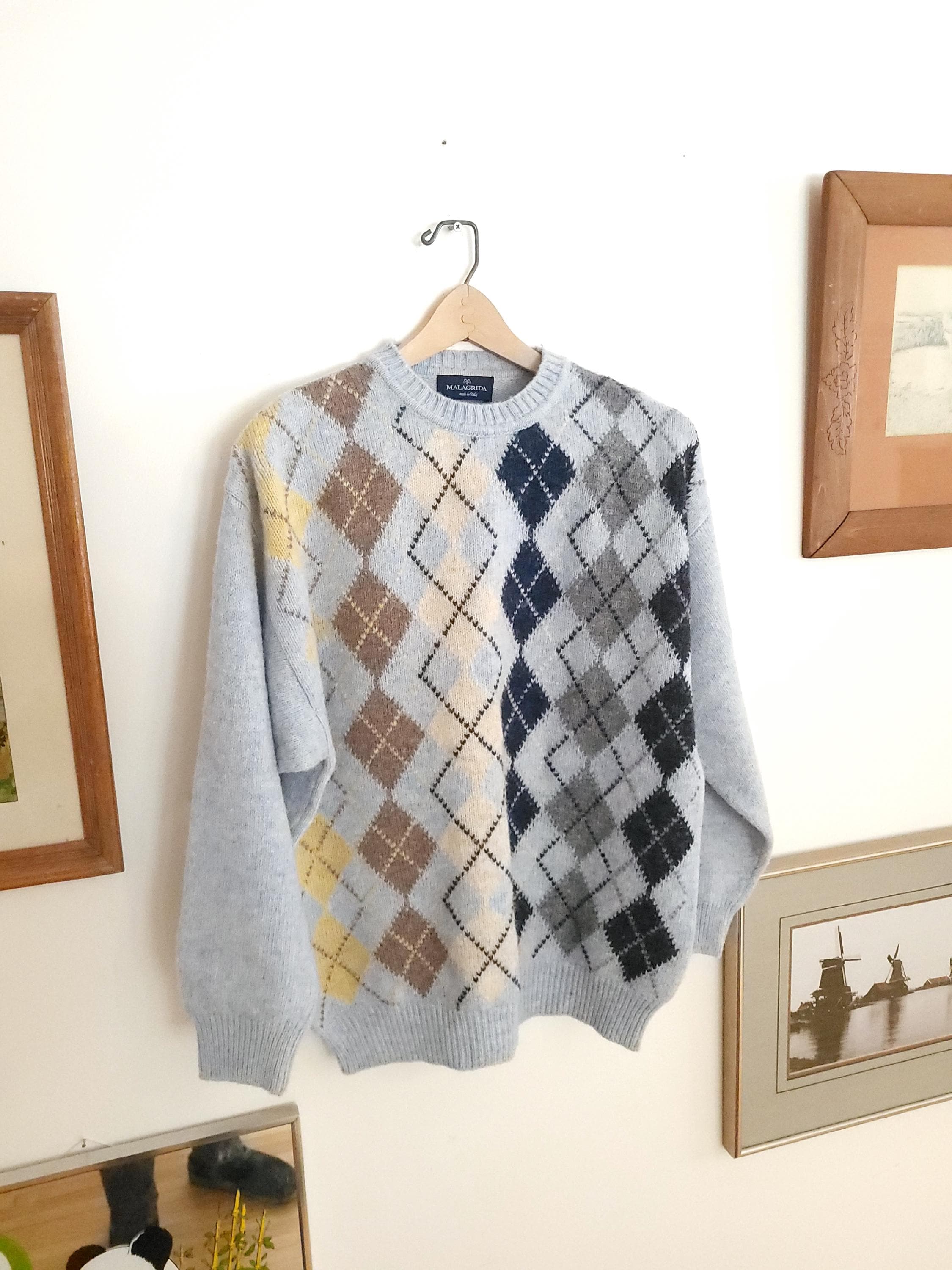 Marien Argyle Knit(beige/S) THE TOE(ザトゥー) ⁄ Marien Argyle Knit 