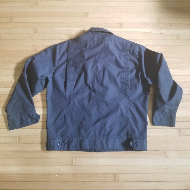 Vintage Flexbac Men/'s Work Coat Mechanics Coat Size 40 Medium Navy Blue Chore Jacket Uniform