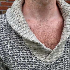 Vintage Shawl Pullover Wool Knit Sweater / Men's XS to S / 1960's to 1970's image 4