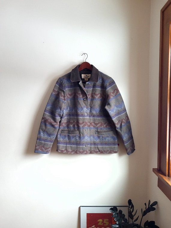 Vintage Woolrich Southwestern Blanket Wool Jacket 