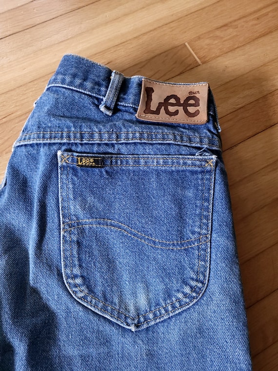 Vintage Lee Distressed Denim Jeans / 32 x 32 / We… - image 4