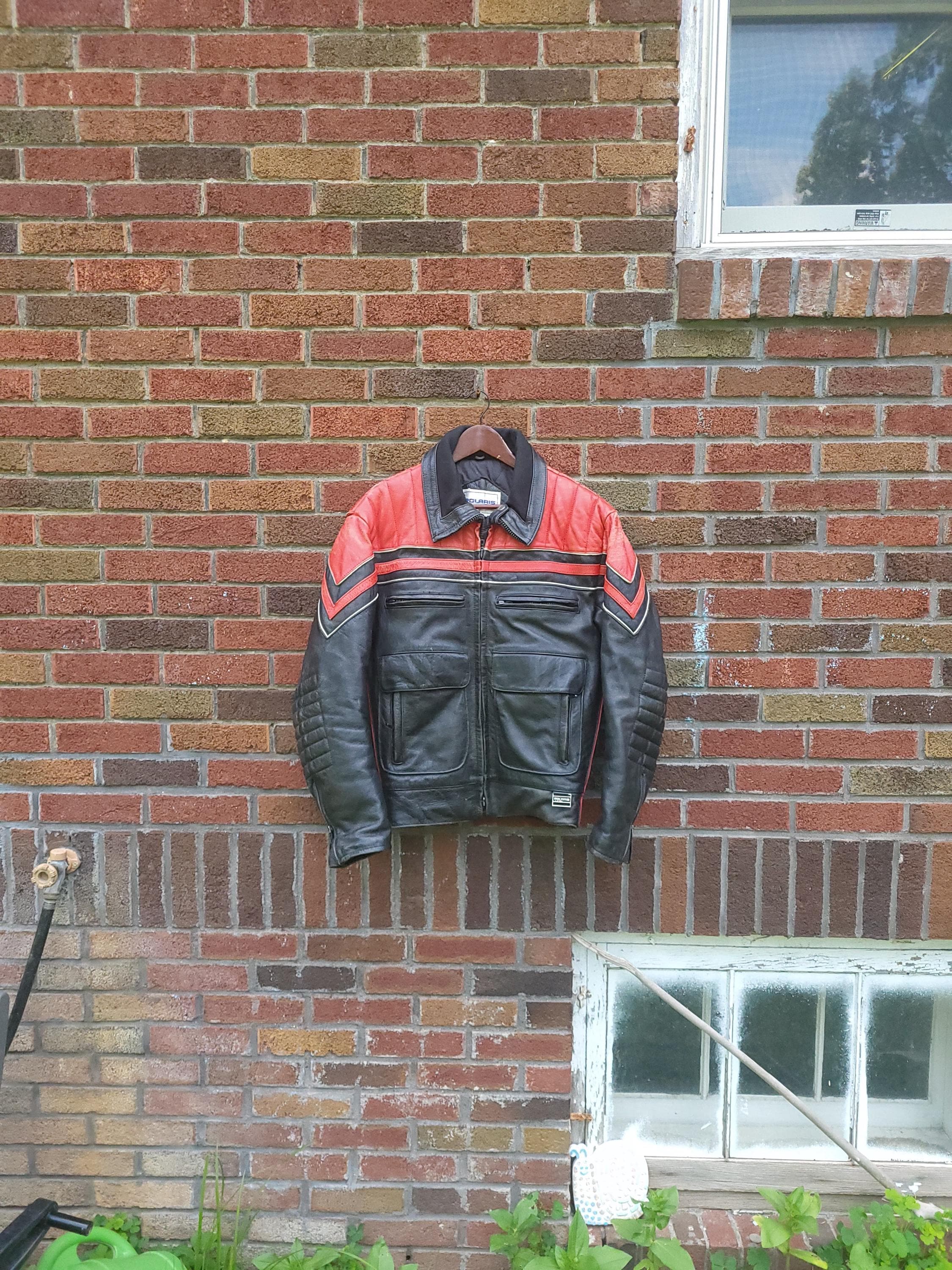 Vintage 1980's to 1990's Polaris Leather Snowmobile Motorcycle