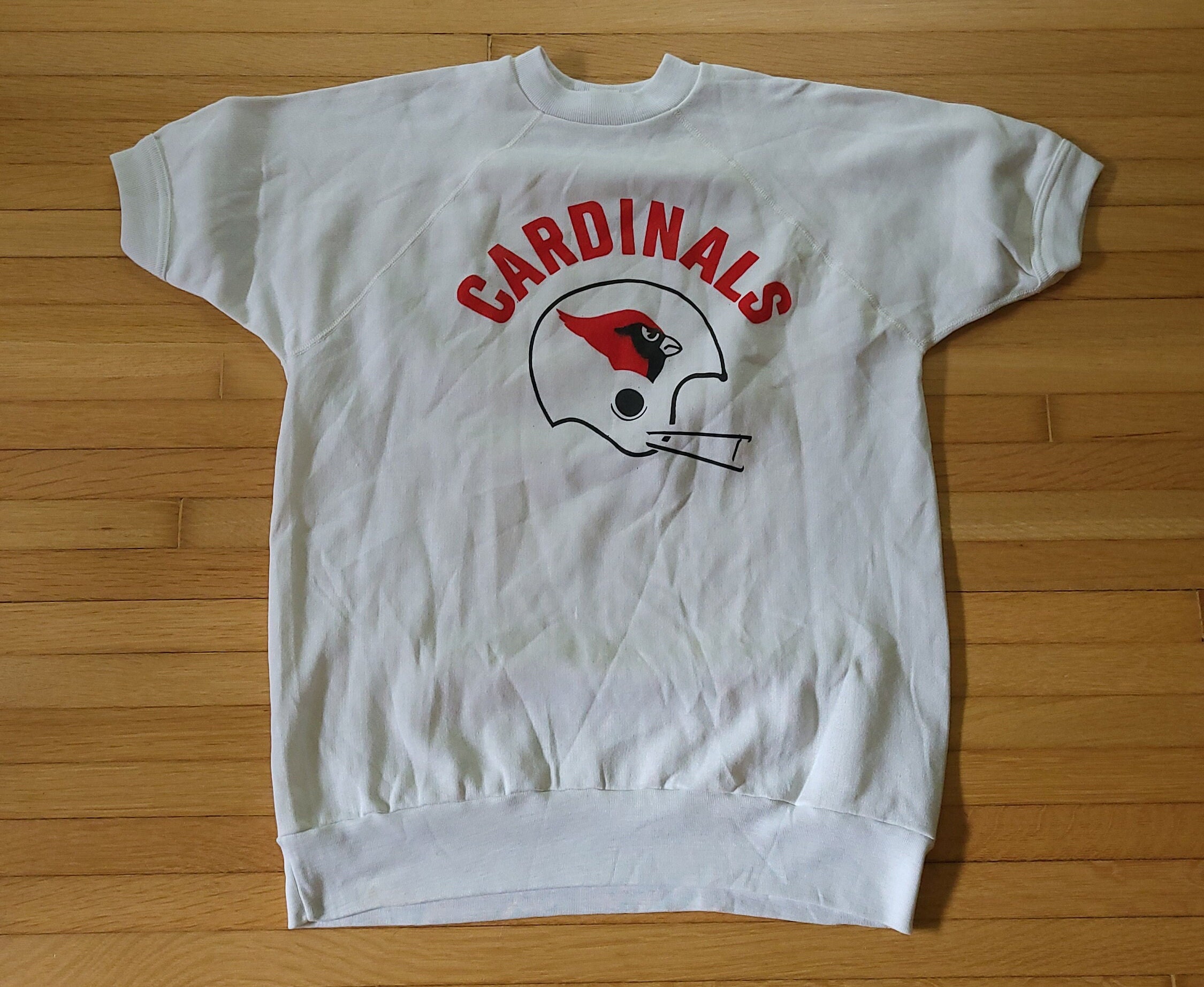 Men's White/Red St. Louis Cardinals Show The Leather Raglan V-Neck T-Shirt
