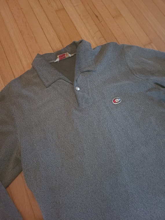 Vintage 1970's Jantzen Club Polo Knit Shirt / S t… - image 2