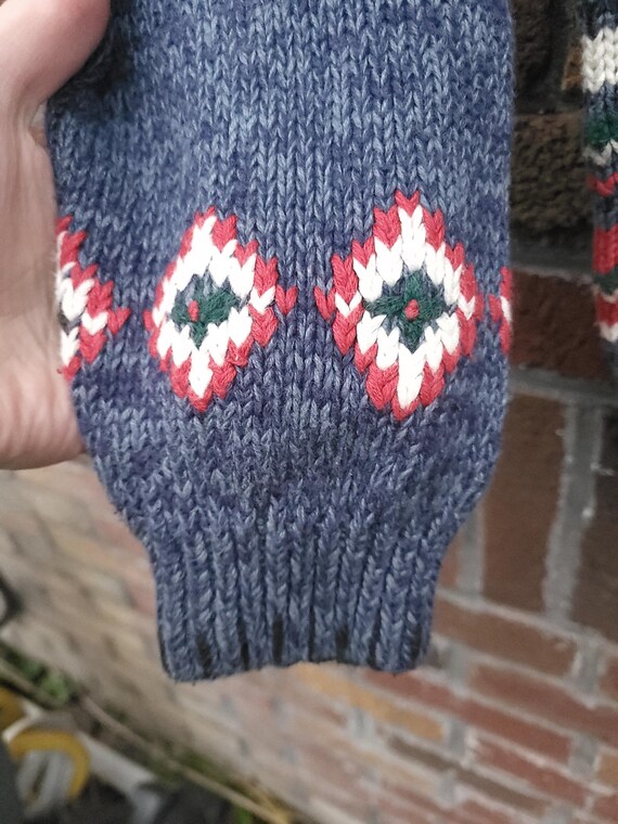 Vintage 1990's Striped Patterned Pullover Knit Ju… - image 5