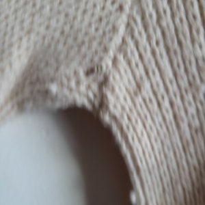 Vintage Cream Patterned Acrylic Knit (L)