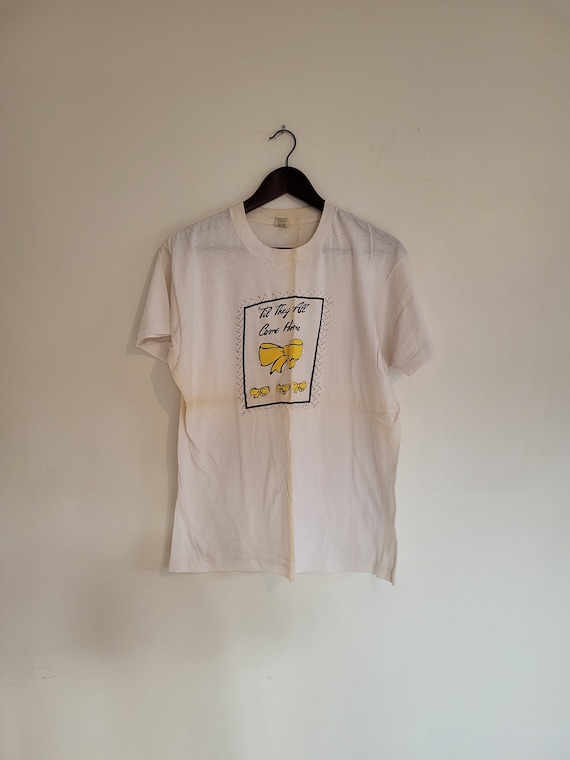 Vintage 1970's to 1980's Distressed Graphic T-Shi… - image 1