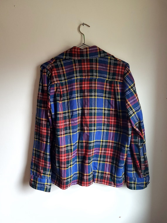 Vintage 1970's Flannel Mackinaw Cruiser Flannel P… - image 7