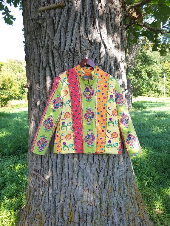Vintage 1990's Y2K Quilt Style Barn Jacket / Women