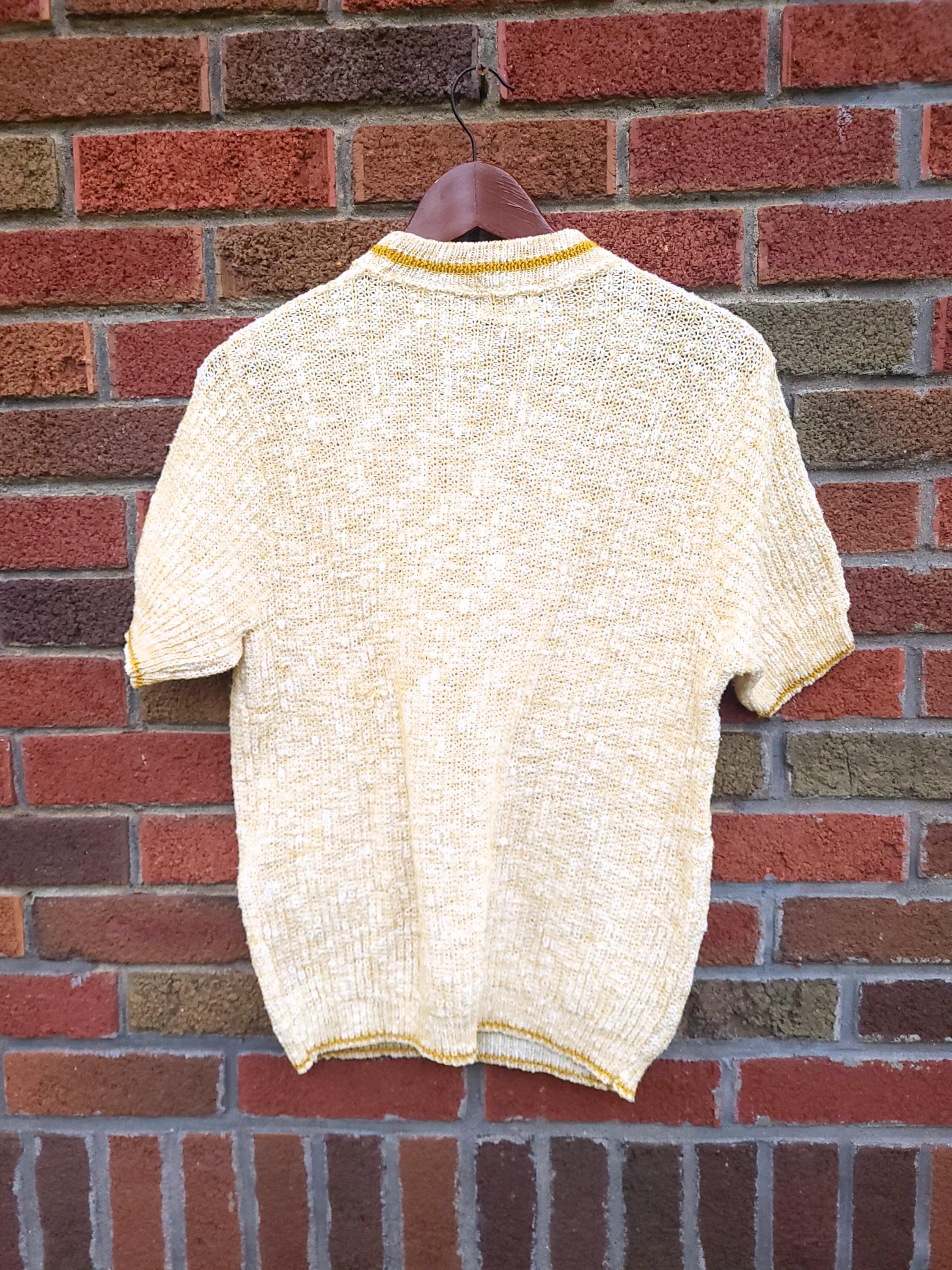 1960’s Vintage Knit Vest “モンゴメリーワード” Vintage 60s/70s Knit Sweater, Montgomery Ward, Short Sleeve (XS-M